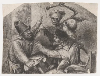 Död och kortspelare, 1620-74.