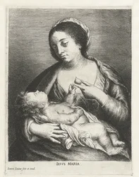 Mary med barn och ett päron Iesvs Maria (titel på objekt)
