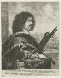 Porträtt av kompositören och lutenisten Jacques Gaultier, 1631-1635