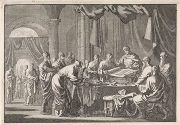 Samling av de 72 lagens översättare på order av kung Ptolemaios Philadelphus