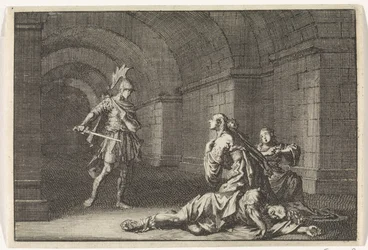 Caesonia med sin dotter dödad av Lupus