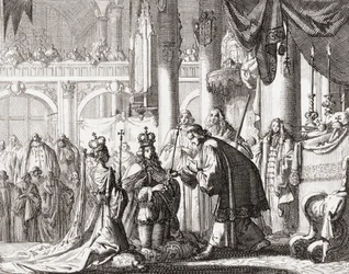 Kröningen av kung Vilhelm III och drottning Maria II, 11 april