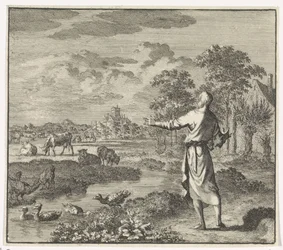 Emblem: Betesmark Landskap med äng