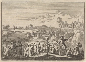 Fransk erövrar under Pointis Carthagena i Sydamerika, 1697