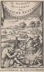 Människoätarnas underbara historia av A. Magyrus, 1696.