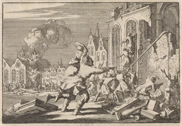 Förstörelse av katolska kapell i London, 1688