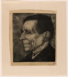 Far till Jan Mankes, nästan i profil till vänster