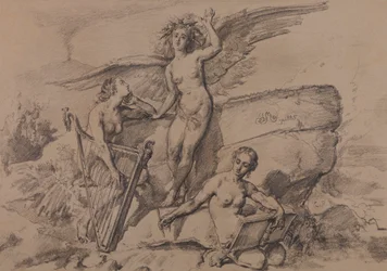 Den mänskliga civilisationens historia - Poesi, musik och historia (målning 7)