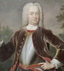 Nederländska: Gustaaf Willem baron van Imhoff (1705-50). Generalguvernör (1743-50) Porträtt av Gustaaf Willem, baron van Imhoff, generalguvernör för Nederländska Ostindiska Kompaniet
