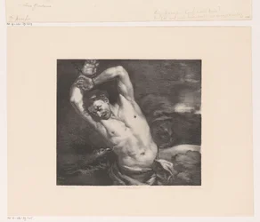 Rovfågel drar levern från Prometheus kropp