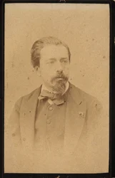 Porträtt av violinisten och kompositören Henryk Wieniawski 1835-1880.