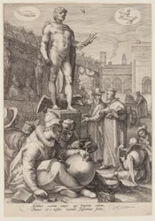 Jupiter leder de fria konsterna, från Seven Planetary Gods