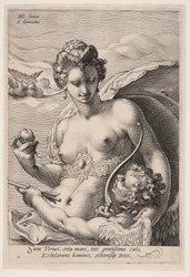 Venus och Amor, från Tre gudinnor