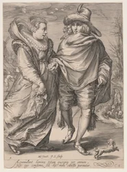 Winter (Young Couple Skating), från De fyra årstiderna