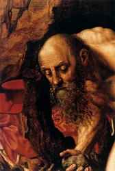 St Hieronymus, detalj, 1543.