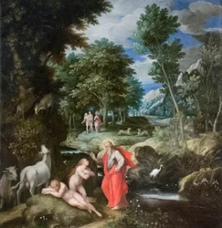 Evas skapelse, ca 1586-89 (olja på duk)
