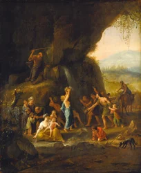 Moses slår på klippan