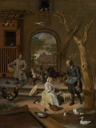 Porträtt av Bernardina Margriet van Raesfelt, även känd som "Hönsgården"