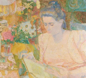 Porträtt av Marie Jeanette de Lange. 1900