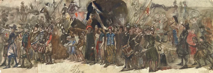 The Emperor of Java (akvarell över penna på papper)