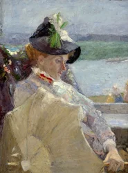 Damen med paraplyet, 1888.