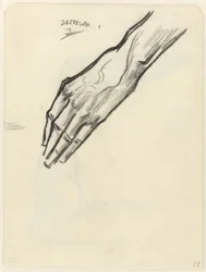 Studie av en hand