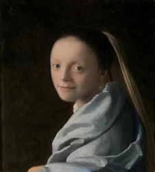 Studie av en ung kvinna, ca 1665-67