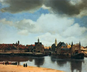 Utsikt över Delft, Nederländerna, efter branden, c1658.