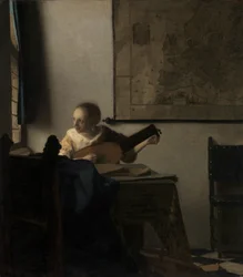 Ung kvinna med en lut, ca. 1662-63.