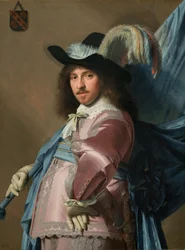Andries Stilte som fanbärare, 1640.