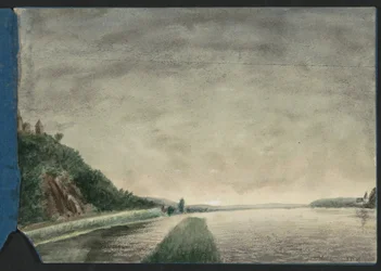 Berglandskap vid en sjö