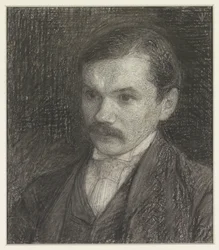 Porträtt av författaren Frederik Willem van Eeden