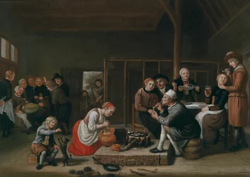 Jan Victors lantkök i ladugården