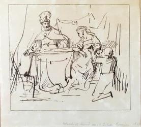 Jan Victors, "Haman med Ester och Ahasverus"