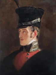 Porträtt av fältmarskalk Sir John Colborne, brittisk soldat, 1821.