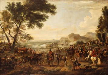 Kung Vilhelm III och hans trupper förbereder sig för ett slag,