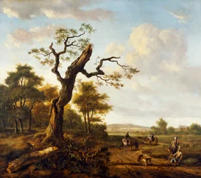 A Hawking Party (olja på duk)