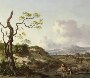 Ett landskap med resenärer (olja)