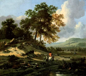 Landskap med figurer, 1679