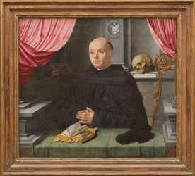 Abbot Johann Ingenray, 1535 (olja på ekpanel)