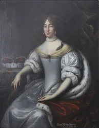 Porträtt av Dorothea av Brandenburg, född von Schleswig-Holstein-Sonderburg-Glücksburg (1636-1689)