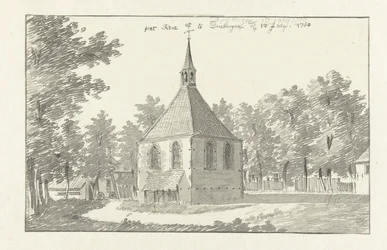 Utsikt över kyrkan i Driebergen