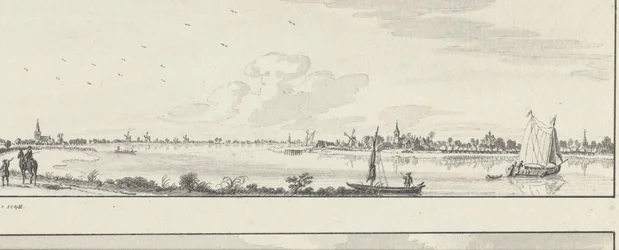 Utsikt över Lek på byarna Lopik, Jaarsveld, Tienhoven, Ameide och Herlaer House