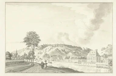 Daff Castle, längs Meuse, ovanför Namur