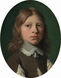 Huvud av en ung pojke, ca 1650 (olja på koppar)