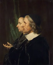 Porträtt av konstnärens föräldrar, Salomon de Bray och Anna Westerbaen, 1664.