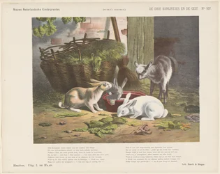 De tre kaninerna och geten (titel på objektet) Nya holländska barntryck (serietitel på objekt) Funkes tryck (serietitel på objekt)