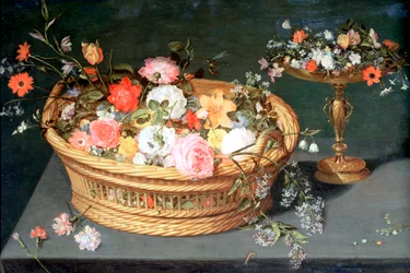 En korg med blommor, c1590-1625