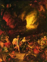 Aeneas i Hades (detalj)