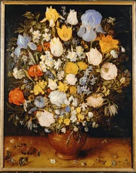 Liten blombukett (olja på ek)